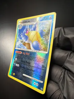 Pokemon TCG Blastoise Reverse Holo Card LV. 60 2/127 Platinum - Image 2