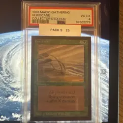 Hurricane: 1993 Magic: the Gathering WOTC MtG CE PSA 4 Should Be A 10 - Image 1