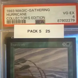 Hurricane: 1993 Magic: the Gathering WOTC MtG CE PSA 4 Should Be A 10 - Image 2