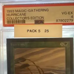 Hurricane: 1993 Magic: the Gathering WOTC MtG CE PSA 4 Should Be A 10 - Image 3