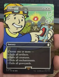 Farewell R Borderless Regular #353 | PIP Fallout | MTG w/ Display Mag - Image 1