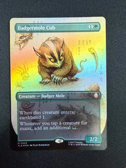 Badgermole Cub (FOIL BORDERLESS) - Avatar (MTG) NM - Image 1