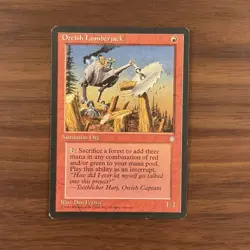 Orcish Lumberjack LP Ice Age 1995 Magic the Gathering MTG TCG - Image 1