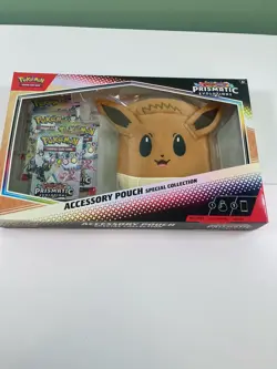 Pokemon TCG Scarlet & Violet Prismatic Evolutions Eevee Accessory Pouch SEALED - Image 1
