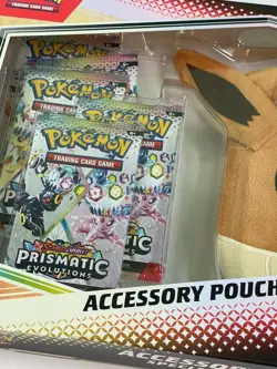 Pokemon TCG Scarlet & Violet Prismatic Evolutions Eevee Accessory Pouch SEALED - Image 2