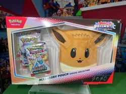 Pokemon Scarlet & Violet Prismatic Evolutions Eevee Accessory Pouch Sealed - Image 1