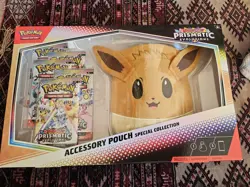 Pokemon TCG Scarlet & Violet Prismatic Evolutions Eevee Accessory Pouch SEALED - Image 1