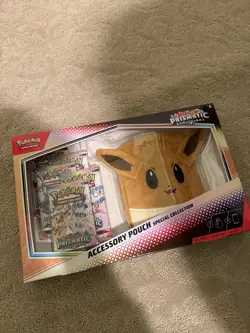 Pokemon Scarlet & Violet Prismatic Evolutions Eevee Accessory Pouch Sealed - Image 1