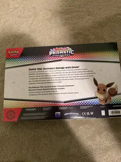 Pokemon Scarlet & Violet Prismatic Evolutions Eevee Accessory Pouch Sealed - Image 2