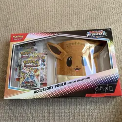 Pokemon TCG Scarlet & Violet Prismatic Evolutions Eevee Accessory Pouch SEALED - Image 1