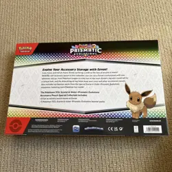 Pokemon TCG Scarlet & Violet Prismatic Evolutions Eevee Accessory Pouch SEALED - Image 2