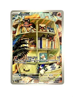 Litten 167/162 Temporal Forces Illustration Rare Pokemon TCG NM - Image 1