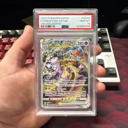 Pokemon Mewtwo VSTAR Crown Zenith Galarian Gallery Full Art #GG44 PSA 10 - Image 1