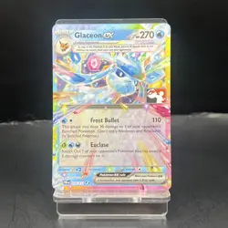 Play Pokemon Stamped Glaceon Ex 026/131 Prismatic Evolutions Prize Pack Stamp - Image 1