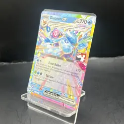 Play Pokemon Stamped Glaceon Ex 026/131 Prismatic Evolutions Prize Pack Stamp - Image 3