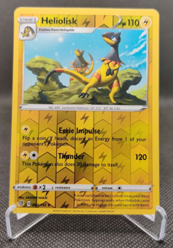 Pokemon TCG Heliolisk 064/192 Reverse Holo Rebel Clash card - Image 1