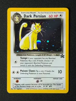 Pokemon Cards Dark Persian 17 Holo Wizards Black Star Promos Promo NM - Image 1