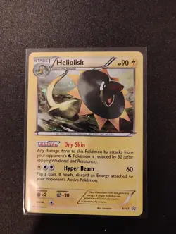 2015 Pokemon XY Promo Black Star Cosmos Holo Heliolisk XY47 Roaring Skies LP- - Image 1