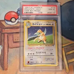 Pokemon Dragonite Holo Game Boy Promo #149 Japanese 1998 PSA 10 - Image 1