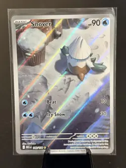 Snover 140/132 Illustration Rare Pokemon Mega Evolution NM, Holo, English - Image 1