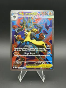 Mega Lucario ex 160/132 ME01: Mega Evolution Ultra Rare Pokemon TCG Card Holo - Image 1