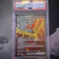 Pokemon TCG Team Rocket's Moltres ex 208/182 Sv10: Destined Rivals Holo PSA 10! - Image 1