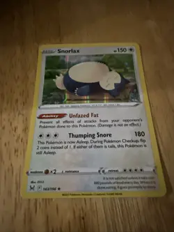 Snorlax - SWSH11: Lost Origin - 143/196 - Pokemon TCG - LP - Holo Rare - Image 2