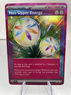 Neo Upper Energy 162/162 - SV Temporal Forces - ACE SPEC Rare Pokemon TCG NM - - Image 1