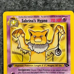 Vintage Pokemon Gym Challenge Sabrina's Hypno 1st Edition 56/132 Uncommon LP - Image 3
