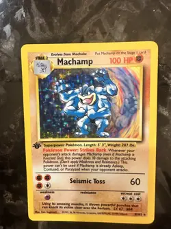 FIRST EDITION Pokemon TCG Machamp 1ST Edition - Image 2