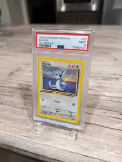 ( All Three ) Pokemon 1st Edition Base Set German Dratini 26/102 PSA 9 MINT - Image 2