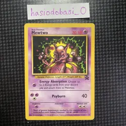 Pokemon Mewtwo WOTC Black Star Promos Series #14 MP Condition - Image 1