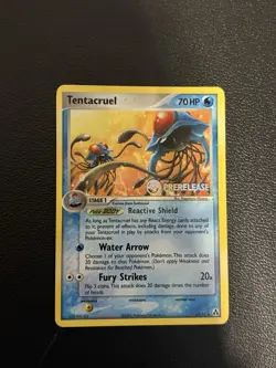 Pokemon Tentacruel 45/92 ex Legend Maker Prerelease Stamp LP - Image 1
