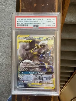 2019 Pokemon Sun and Moon - Lucario & Melmetal GX SM19 Black Star Promo - PSA 10 - Image 1