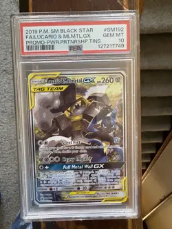 2019 Pokemon Sun and Moon - Lucario & Melmetal GX SM19 Black Star Promo - PSA 10 - Image 4