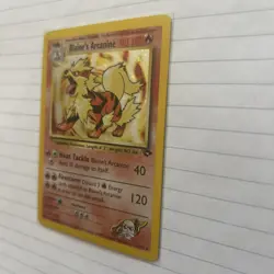 Blaine's Arcanine - 1/132 Gym Challenge Unlimited Holo Rare Pokemon - NM - Image 2