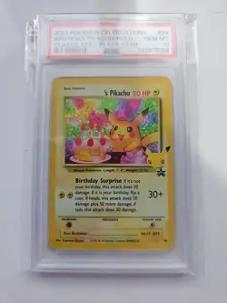 Pokemon Celebrations Birthday Pikachu #24 Holo PSA 10 - Image 1