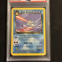 2000 Pokemon Team Rocket 1st Edition Dark Golduck 37/82 PSA 8.5 - Image 2