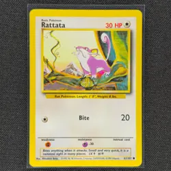 Rattata - 61/102 - Common - Base Set - Pokemon Card - NM/M - Image 2