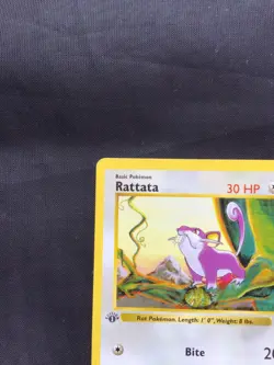 Pokemon Cards: Base Set 1st Edition Common: Rattata 61/102 - Image 2