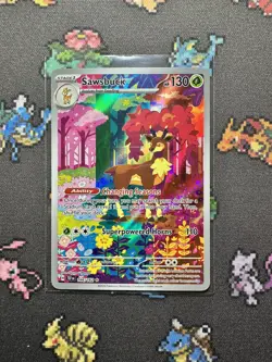 Sawsbuck 166/162 Full Art Illustration Rare Holo - Temporal Forces - Image 1