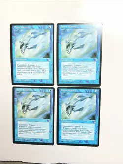 MTG Set of x4 Ice Age Mystic Remora Mint 1995 4 Total - Image 1