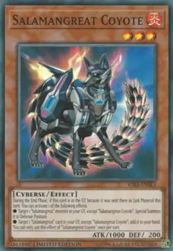 Yugioh! MP Salamangreat Coyote - RIRA-ENSE1 - Super Rare - Limited Edition Moder - Image 1