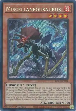 Yugioh! Miscellaneousaurus - RA04-EN022 - Secret Rare - 1st Edition Near Mint, E - Image 1