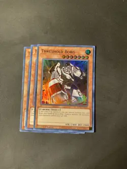 Yugioh! 3x Threshold Borg MP22-EN246 Ultra Rare 1st Ed NM - Image 1