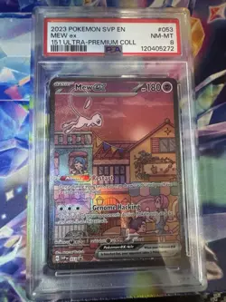 Pokemon Mew ex Sv: Scarlet & Violet Promo 053 EX Holo English PSA 8 2023 - Image 1