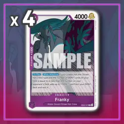 Franky EB02-037 R Extra Booster Anime 25th ONE PIECE TCG x4 - Image 1