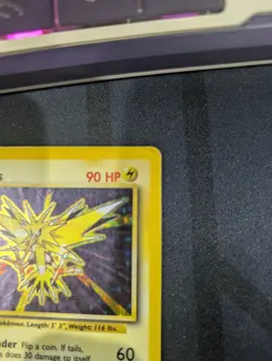 Zapdos 15/62 Holo Fossil Unlimited - Pokemon TCG Condition Shown 2nd - Image 3