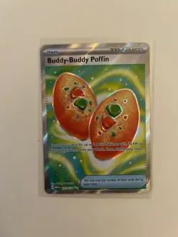 Pokemon TCG Buddy-Buddy Puffin 167/132 Mega Evolution Full Art Trainer - NM/M - Image 1