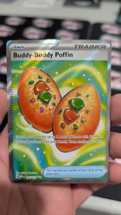 Buddy-Buddy Puffin 167/132 Mega Evolution Full Art Trainer Pokemon TCG NM - Image 1